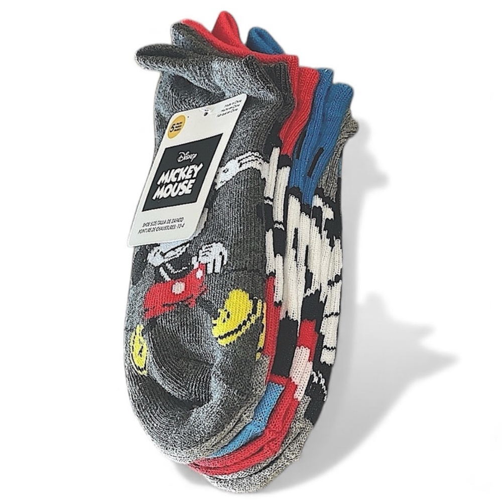 Disney Mickey Kids Socks — 5 Pairs [Shoe Size: 10 - 4] ✨HOST PICK!✨